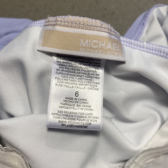 Michael Kors women’s swimsuit lilac color worn once beautiful,, size 6 - Picture 2 of 4